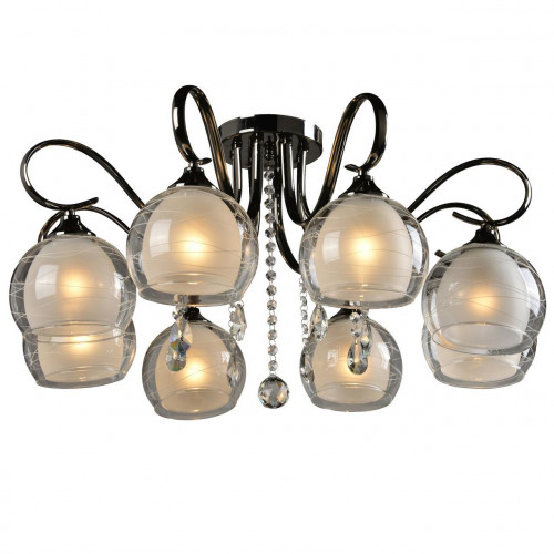 потолочная люстра idlamp merinella 877/8pf-darkchrome в Кургане