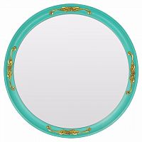 зеркало круглое бирюзовое с золотым декором for the princess в Кургане