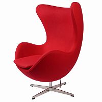 кресло arne jacobsen темно-красное в Кургане