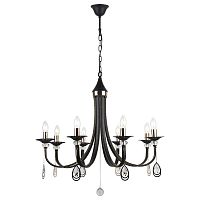 подвесная люстра arte lamp dallas a8540lm-8bk черная в Кургане