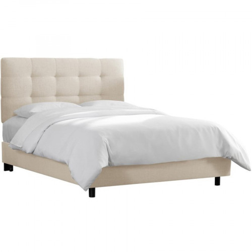 кровать двуспальная 180х200 белая alice tufted talc в Кургане