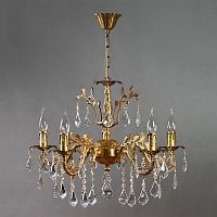 подвесная люстра ambiente granada 2118/5 ab leaf crystal в Кургане