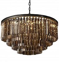 люстра odeon 4 rings smoke черное основание, дымчатое стекло в Кургане