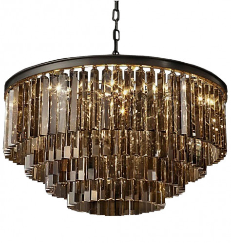 люстра odeon 4 rings smoke черное основание, дымчатое стекло в Кургане