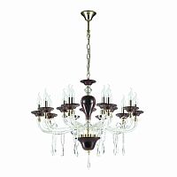 подвесная люстра odeon light amarone 3928/15 красная в Кургане