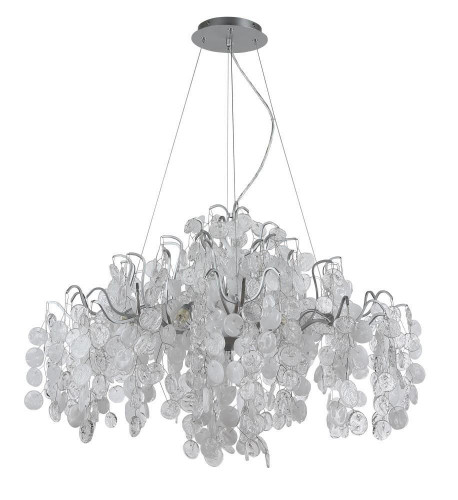 подвесная люстра crystal lux tenerife sp9 silver в Кургане