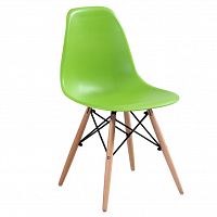 стул деревянный pc-015 зеленый (eames style) в Кургане