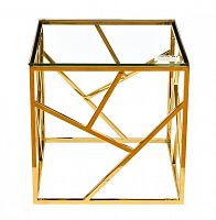 стол журнальный gold золотой, прозрачный в Кургане