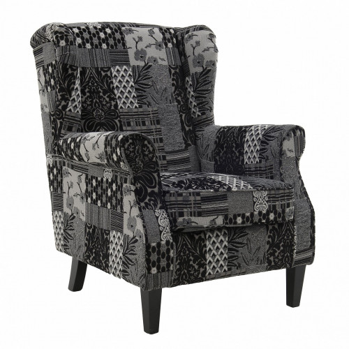 кресло black patcwork серое в Кургане