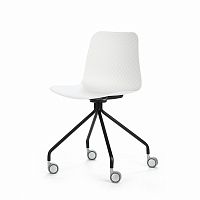стул glide на колесиках белый в Кургане