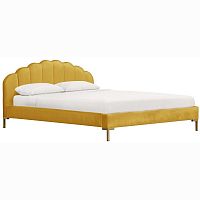 кровать двуспальная 160x200 желтая isabella platform в Кургане