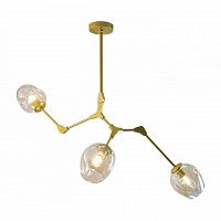 потолочная люстра kink light нисса 07512-3,33 янтарная в Кургане