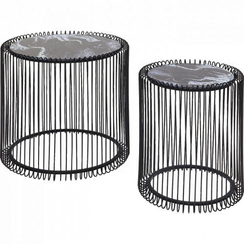 столик приставной wire черный 45x45x46 в Кургане