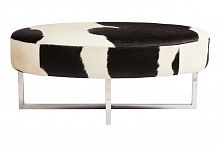 оттоманка cowhide черно-белая в Кургане