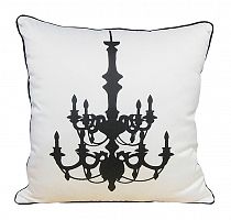 подушка с рисунком канделябра chandelier white в Кургане