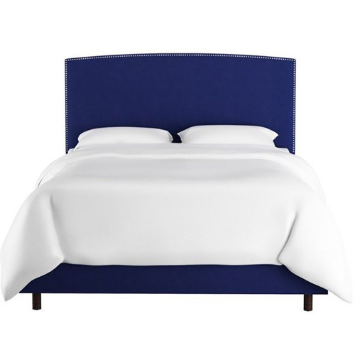 кровать двуспальная 160х200 синяя everly blue в Кургане