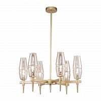 подвесная люстра maytoni lita h002pl-06g янтарная в Кургане