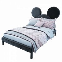 кровать детская односпальная 120х200 см серая mickey mouse в Кургане