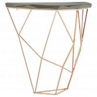 консоль geometric 100x38x90 золото, черная столешница в Кургане
