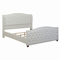 кровать marcella 90х200 белый велюр в Кургане