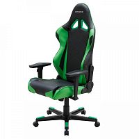 кресло геймерское dxracer racing черно-зеленое в Кургане