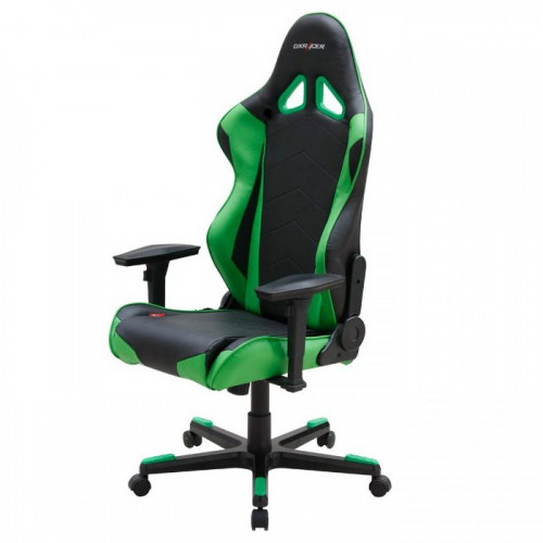 кресло геймерское dxracer racing черно-зеленое в Кургане