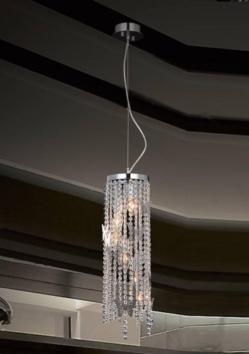 подвесной светильник crystal lux bloom sp chrome в Кургане