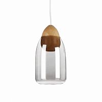 подвесной светильник wooden ball яйцеобразный цоколь дымчатый прозрачный в Кургане