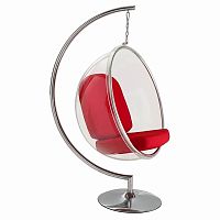 кресло bubble chair with stand красное в Кургане
