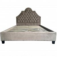 кровать двуспальная 160х200 бежевая из велюра zaka в Кургане
