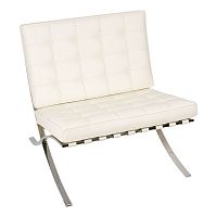 кресло barcelona style chair белое в Кургане