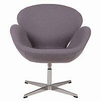 кресло swan chair серое в Кургане