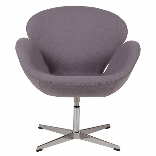 кресло swan chair серое в Кургане