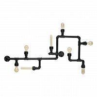 потолочная люстра ideal lux plumber pl8 nero в Кургане