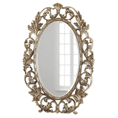 овальное зеркало настенное серебро гойя florentine silver в Кургане