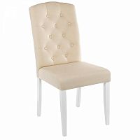 стул деревянный menson white / fabric сream в Кургане