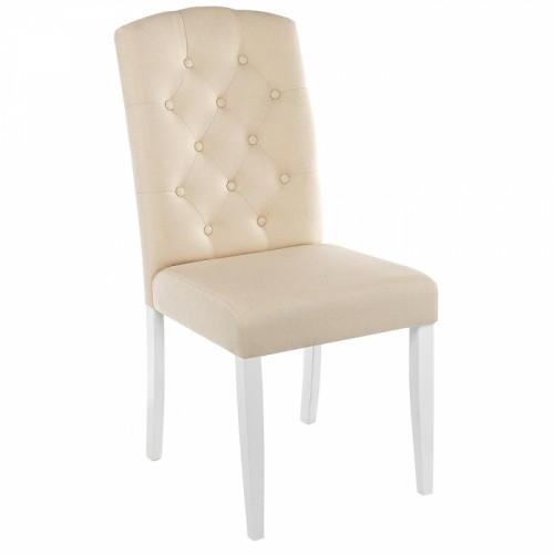 стул деревянный menson white / fabric сream в Кургане