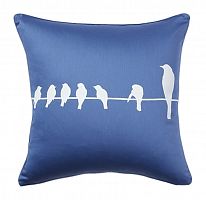 подушка с птичками birdies on a wire diamond-blue в Кургане