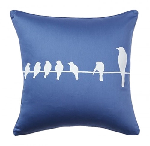 подушка с птичками birdies on a wire diamond-blue в Кургане