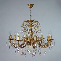 подвесная люстра ambiente alicante 8888/8 ab tear drop бронза в Кургане