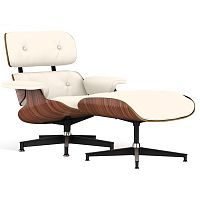 кресло lounge chair & ottoman кремовое в Кургане