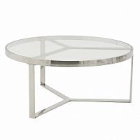 стол silver glass серебристый, прозрачный в Кургане