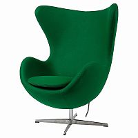 кресло egg chair кашемир зеленое в Кургане