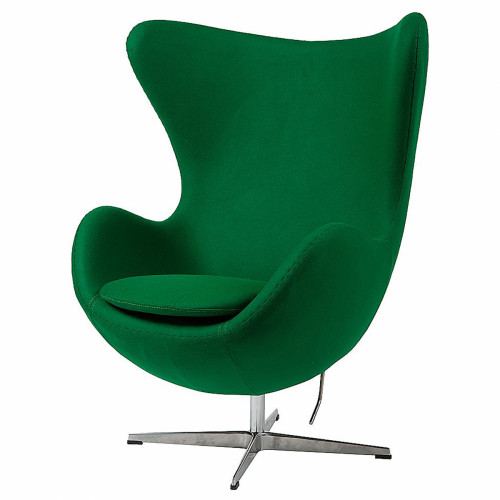 кресло egg chair кашемир зеленое в Кургане