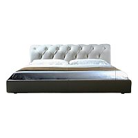 кровать двуспальная 180х200 белая из экокожи adelle в Кургане