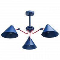 потолочная люстра mw-light чили 711011003 синяя в Кургане