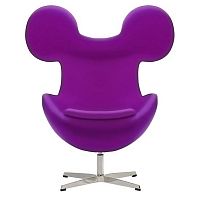 кресло egg mickey фиолетовое в Кургане