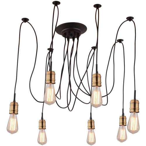 подвесная люстра arte lamp mazzetto a4290sp-7bk в Кургане