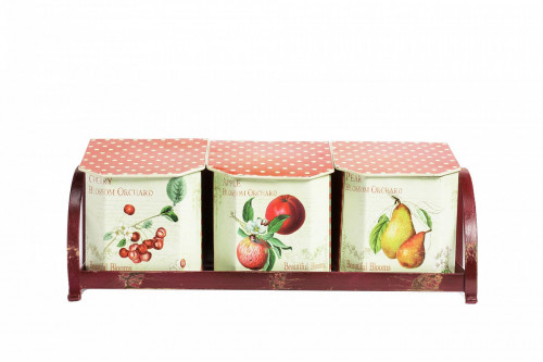 набор емкостей для хранения на подставке fruits в Кургане