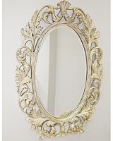 овальное зеркало настенное бежевое гойя artisian ivory в Кургане